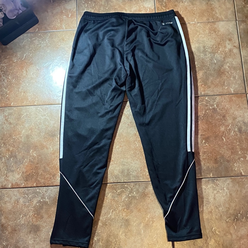 Adidas Black and White Joggers with Tapered Fit - Picture 7 of 7